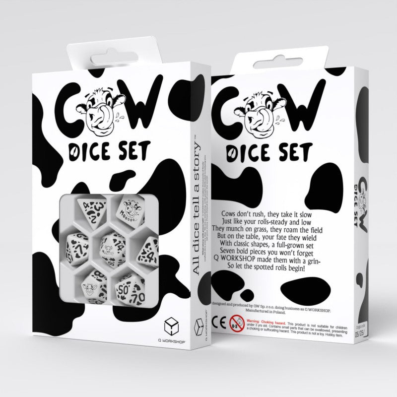 Cow: MOOzilla Set of 7 Polyhedral Dice