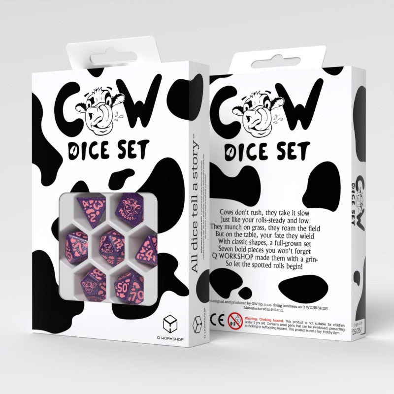 Cow: RaMOOna Set of 7 Polyhedral Dice