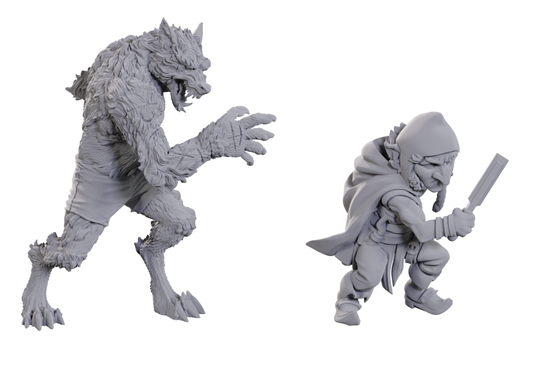 Critical Role: Chetney Pock O'Pea & Werewolf Unpainted Miniatures