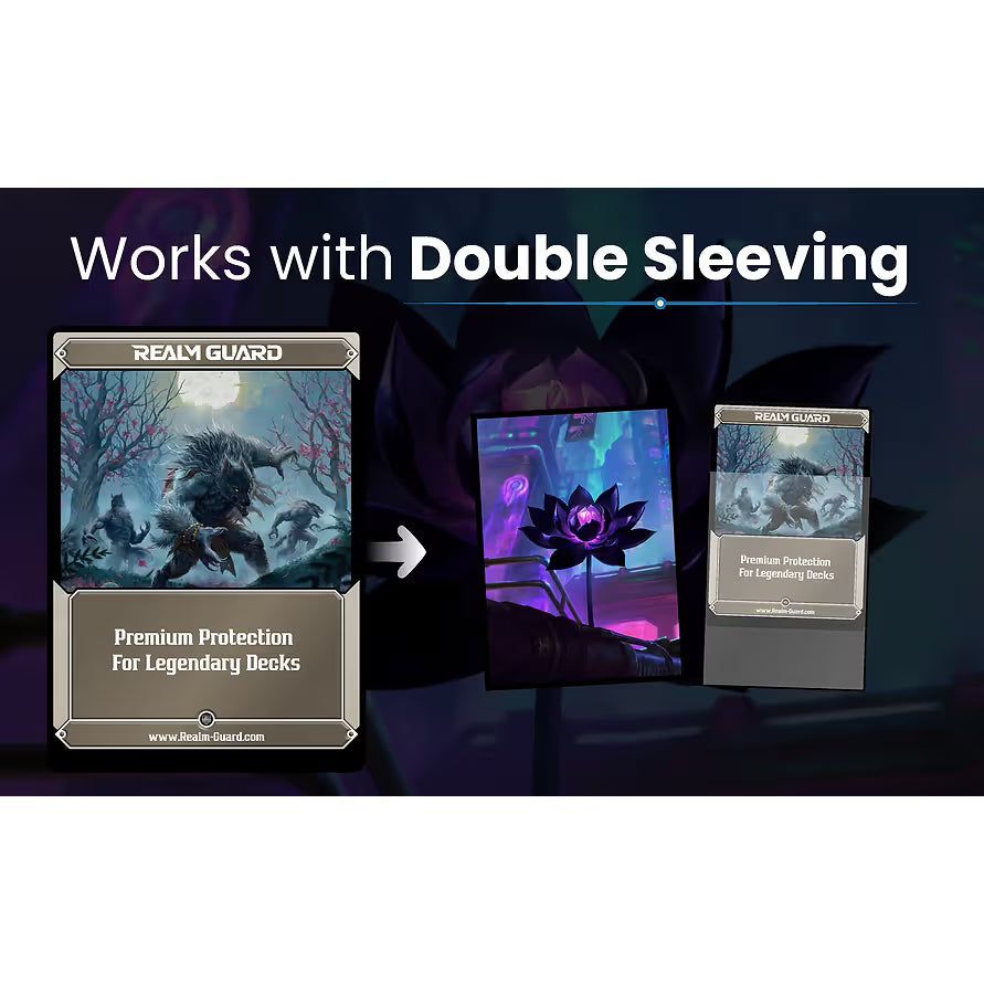 Realm Guard: Art Sleeves - Cyberpunk Black Lotus