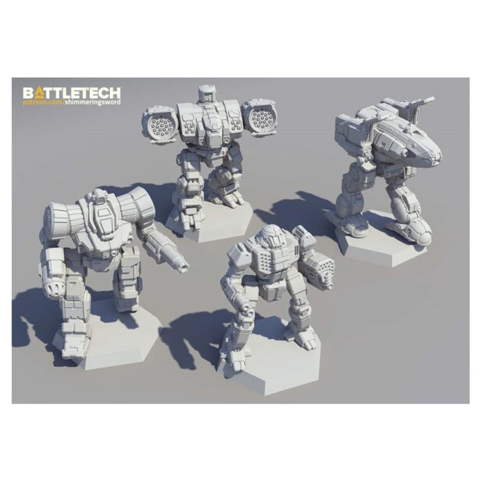 BattleTech: Miniatures Pack - Inner Sphere: Fire Battle Lance