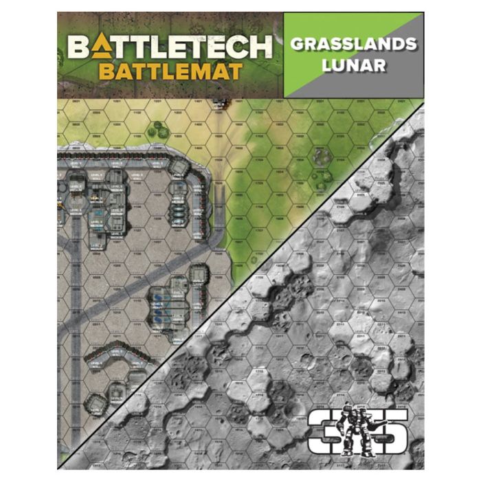 BattleTech: Battle Mat - Grasslands Lunar