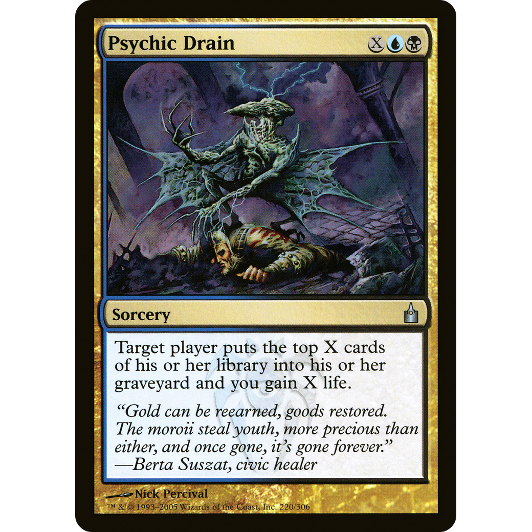 Psychic Drain (RAV-220) - Ravnica: City of Guilds Foil