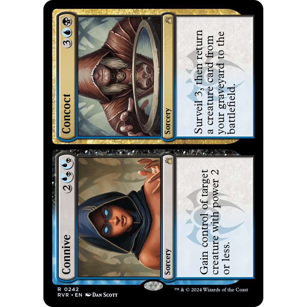 Connive // Concoct (RVR-242) - Ravnica Remastered Foil