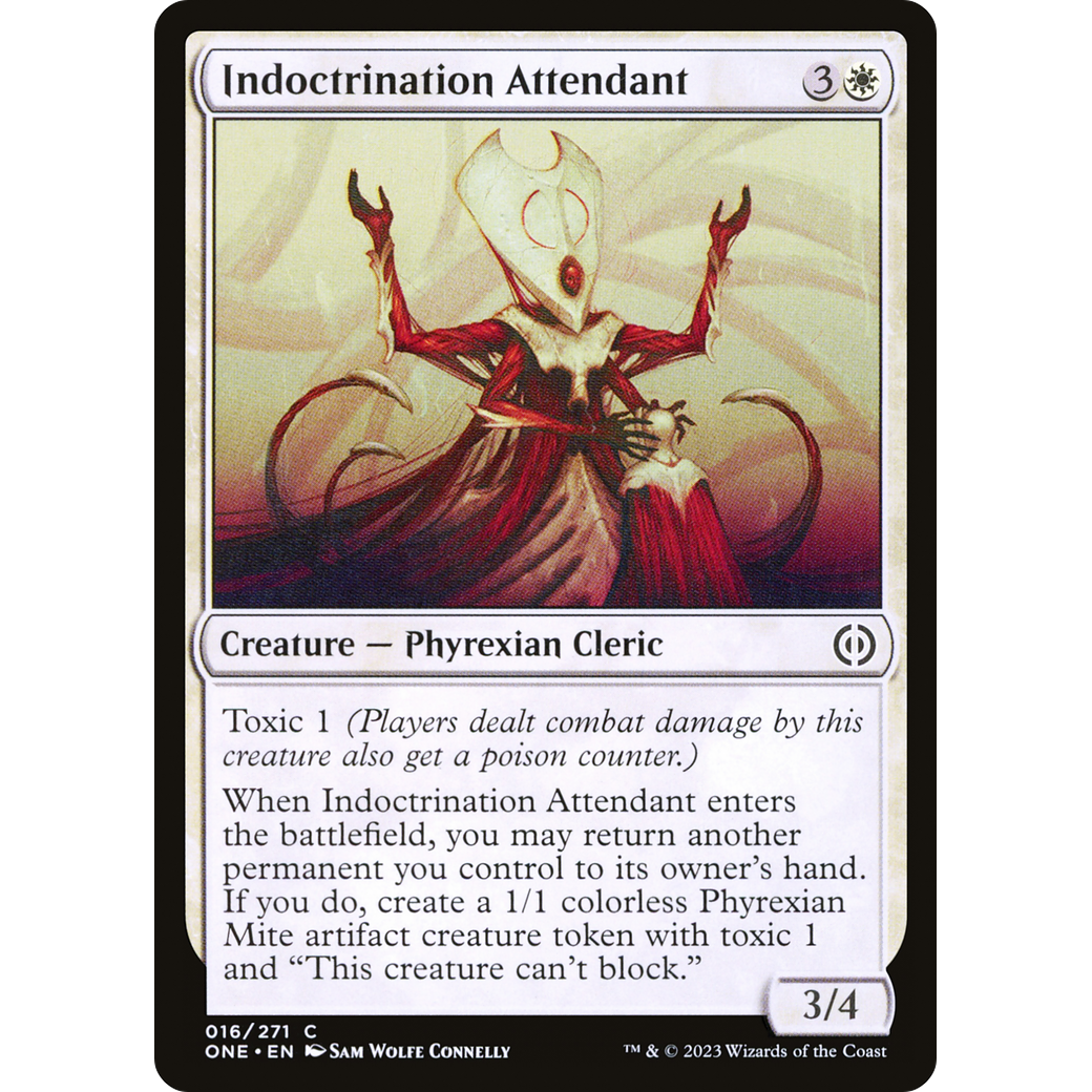 Indoctrination Attendant (ONE-016) - Phyrexia: All Will Be One Foil