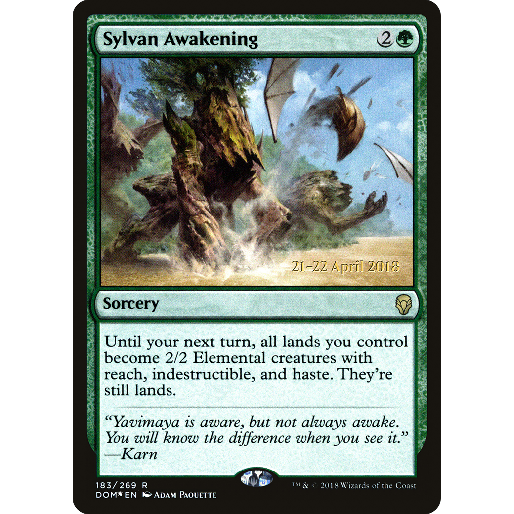 Sylvan Awakening (PRE-183) - Dominaria Promos Foil