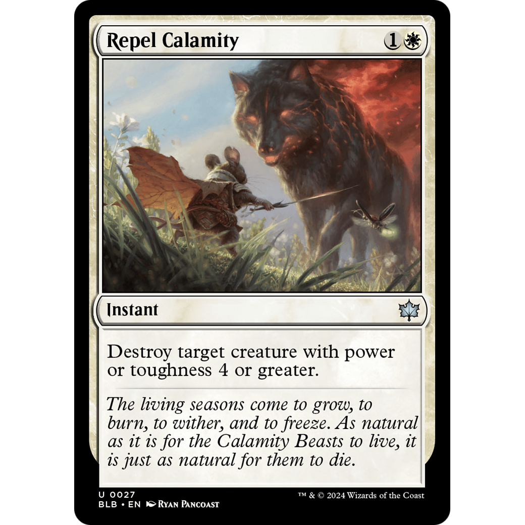 Repel Calamity (BLB-027) - Bloomburrow Foil