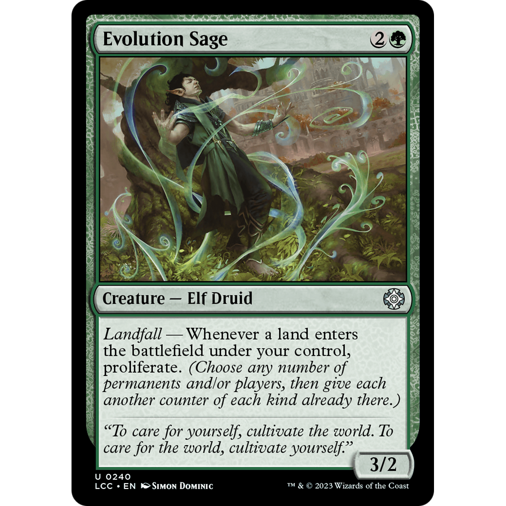Evolution Sage (LCC-240) - The Lost Caverns of Ixalan Commander