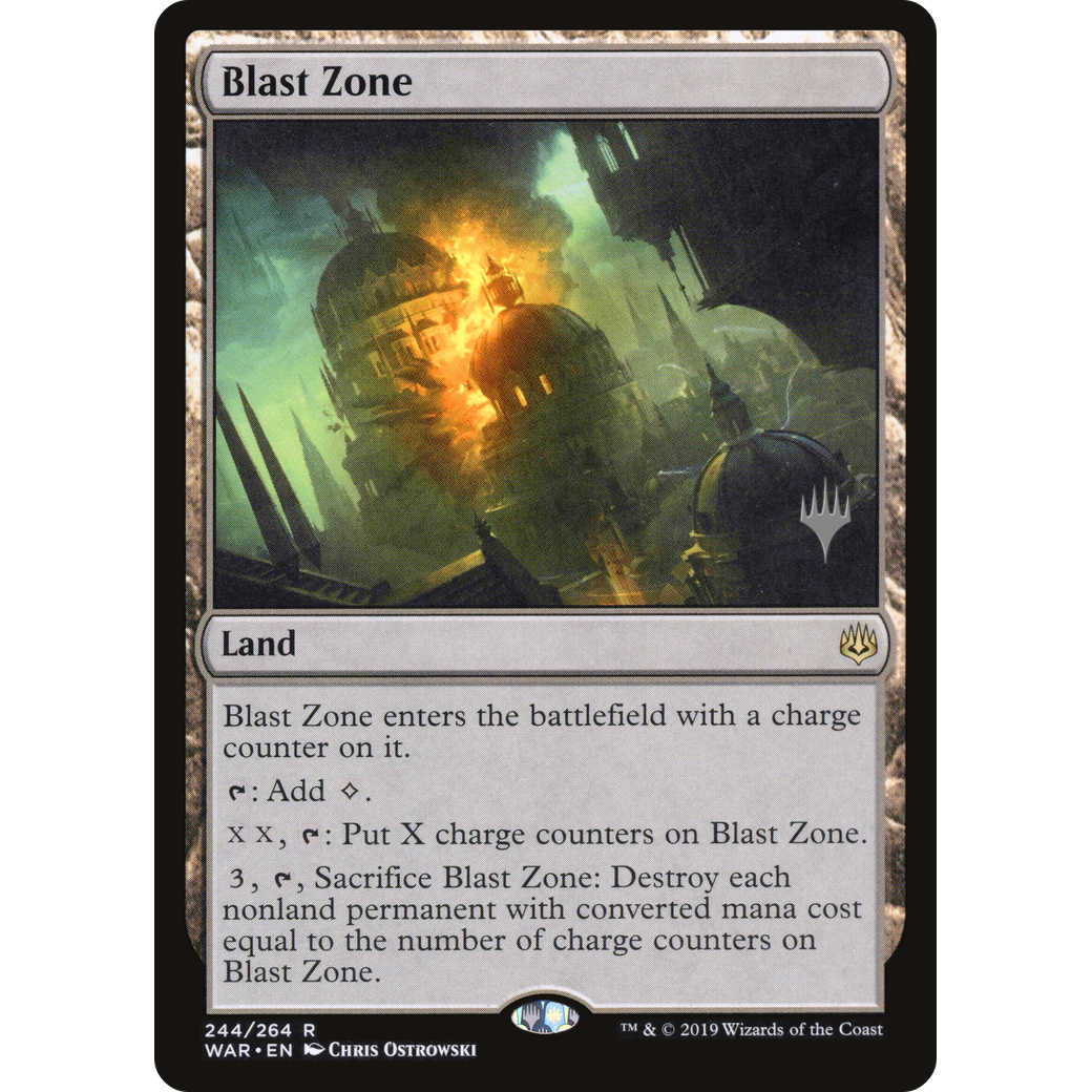 Blast Zone (WAR) (PPTHB-244) - War of the Spark Promos Foil