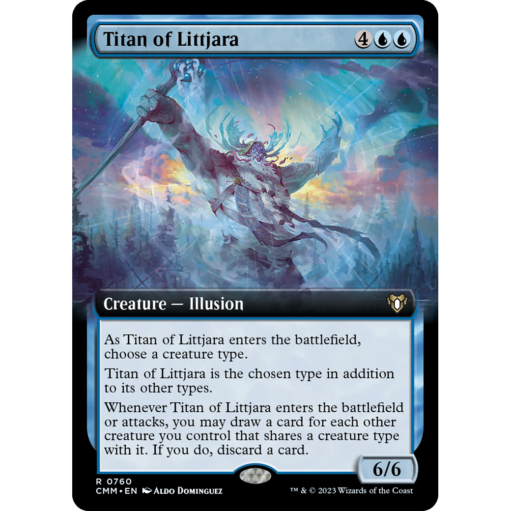 Titan of Littjara (CMM-760) - Commander Masters: (Extended Art) Foil