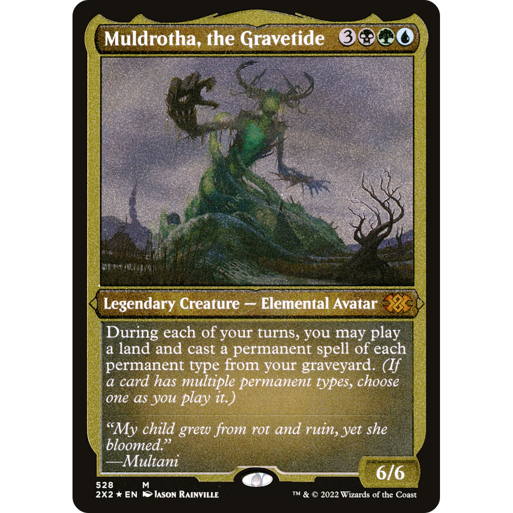 Muldrotha, the Gravetide (Foil Etched) (2X2-528) - Double Masters 2022 Foil