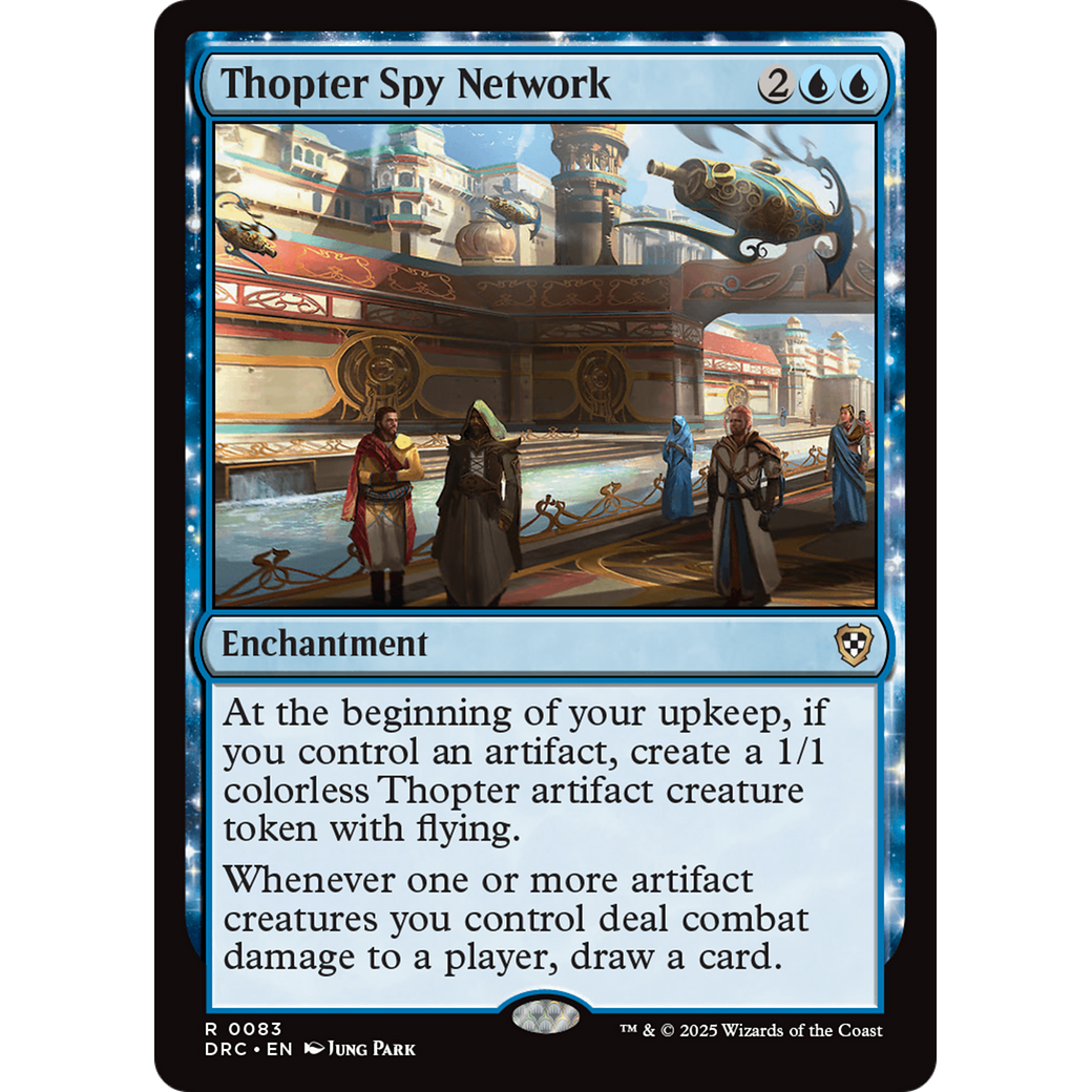 Thopter Spy Network (DRC-083) - Commander: Aetherdrift: (enchantment) Foil