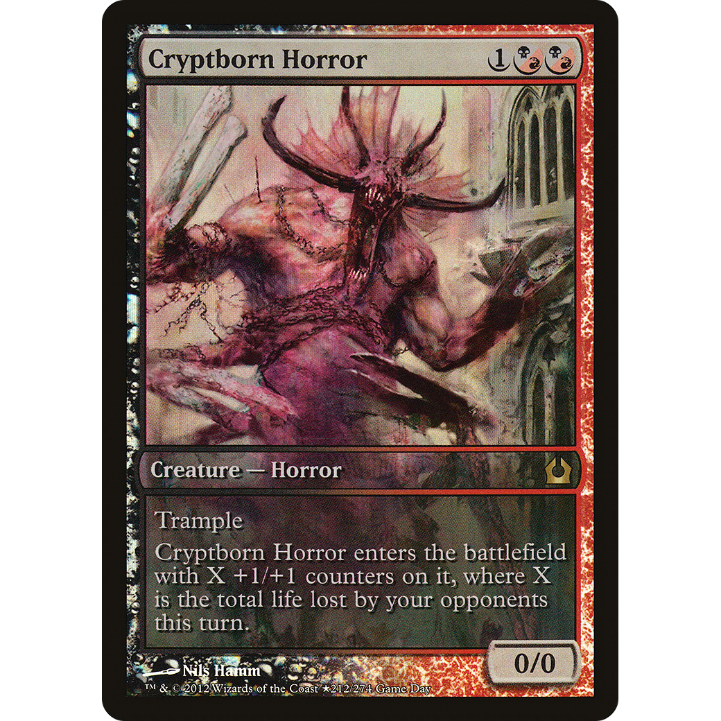 Cryptborn Horror (GAME-212) - Return to Ravnica Promos Foil