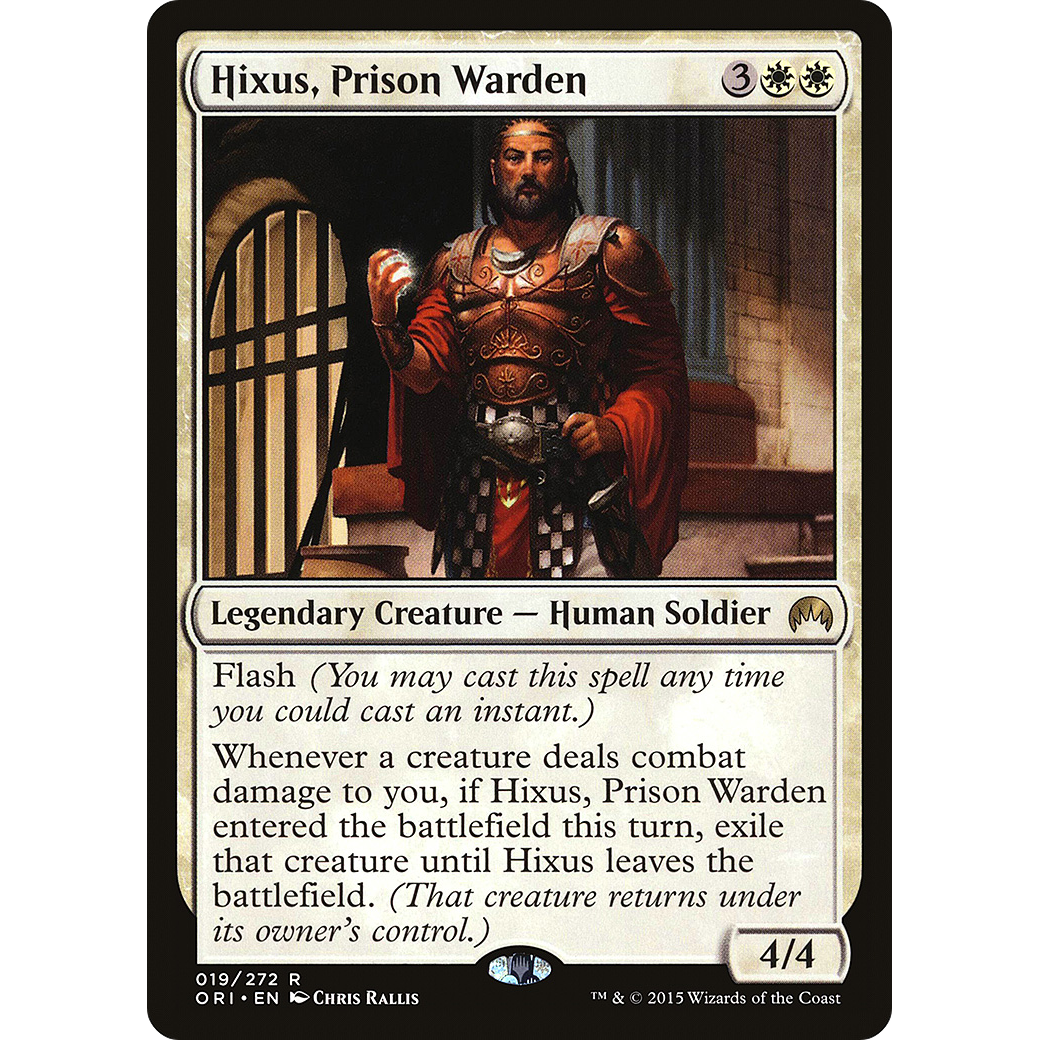 Hixus, Prison Warden (ORI-019) - Magic Origins Foil