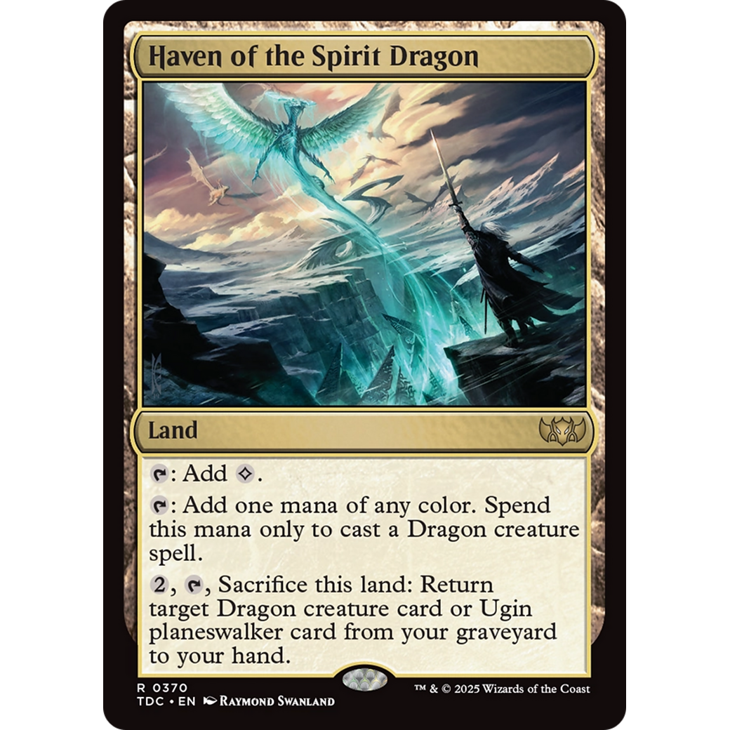 Haven of the Spirit Dragon (TDC-370) - Commander: Tarkir: Dragonstorm
