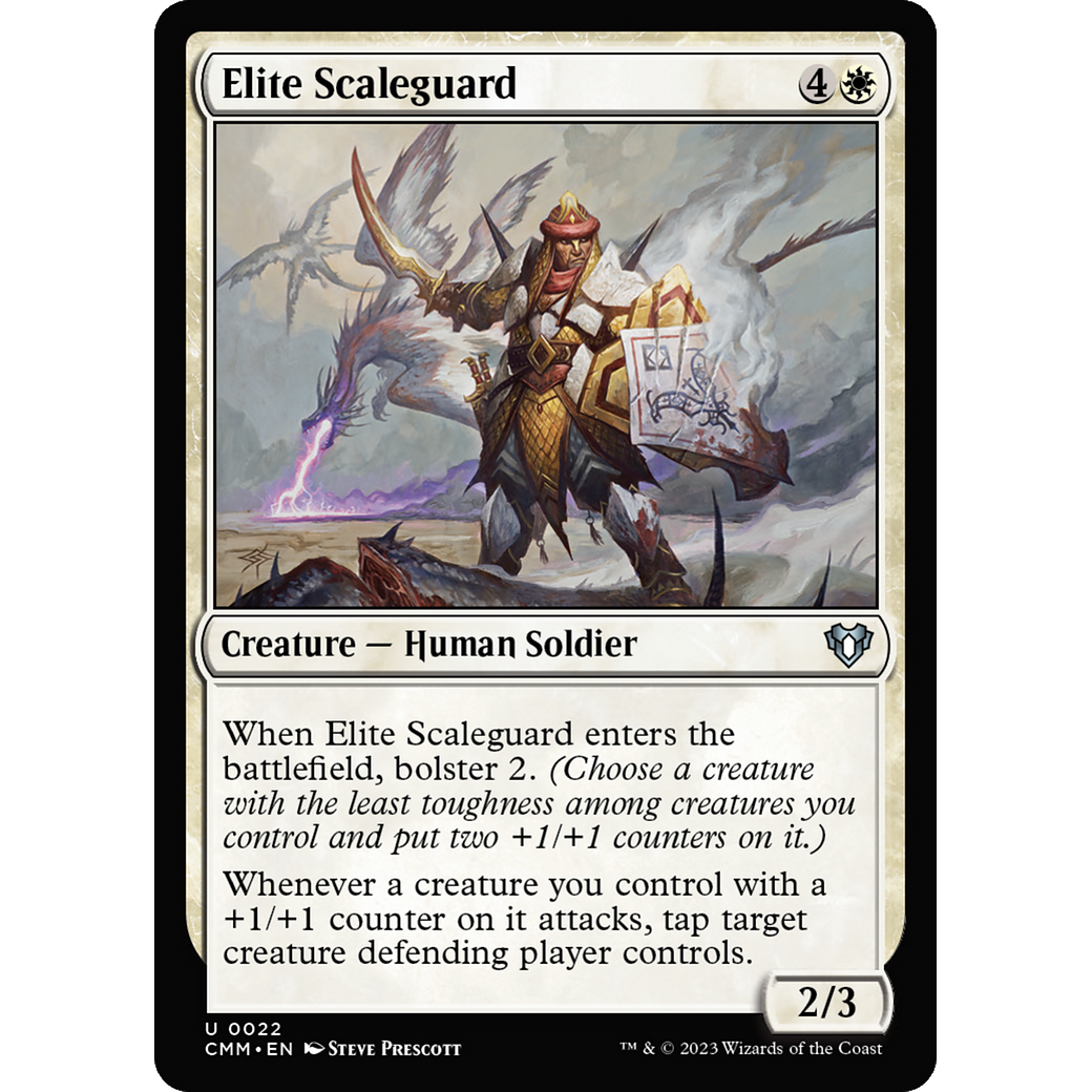 Elite Scaleguard (CMM-022) - Commander Masters Foil