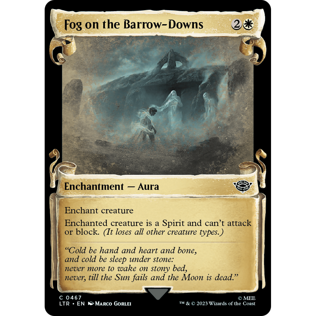 Fog on the Barrow-Downs (LTR-467) - The Lord of the Rings: Tales of Middle-earth: (Showcase) Foil
