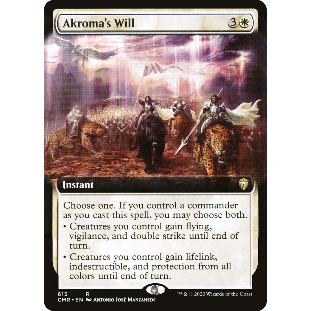 Akroma's Will (Extended Art) (CMR-615) - Commander Legends: (Extended Art) Foil