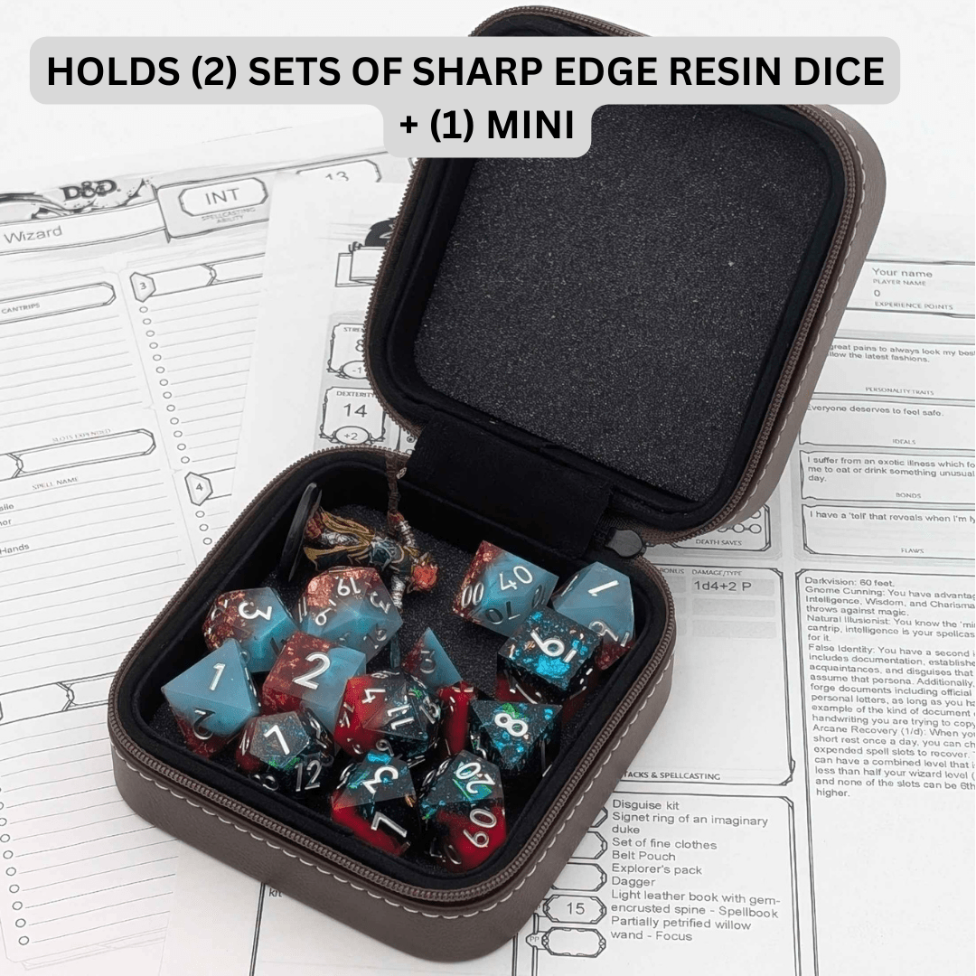 Dragon Dice Horder - D&D Leather Dice Box