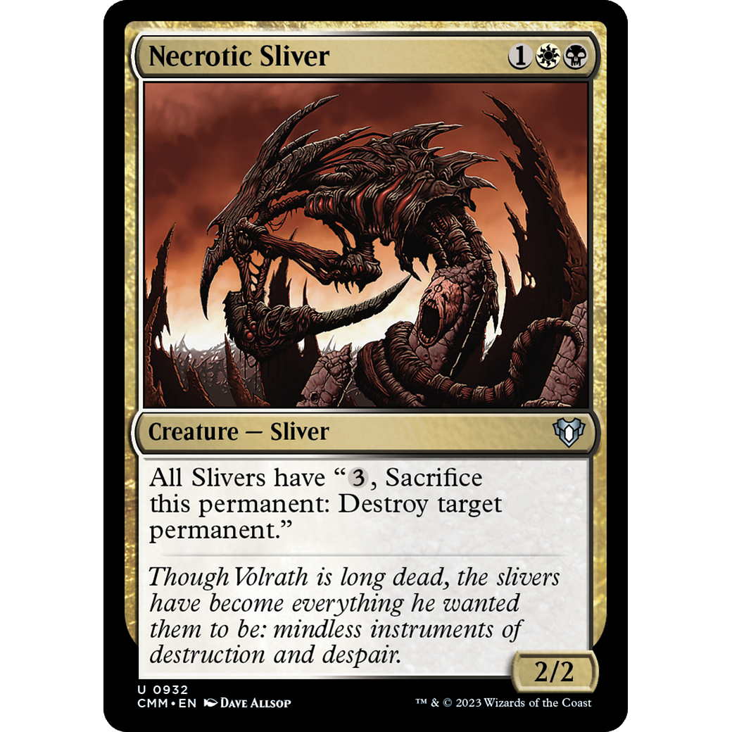 Necrotic Sliver (CMM-932) - Commander Masters