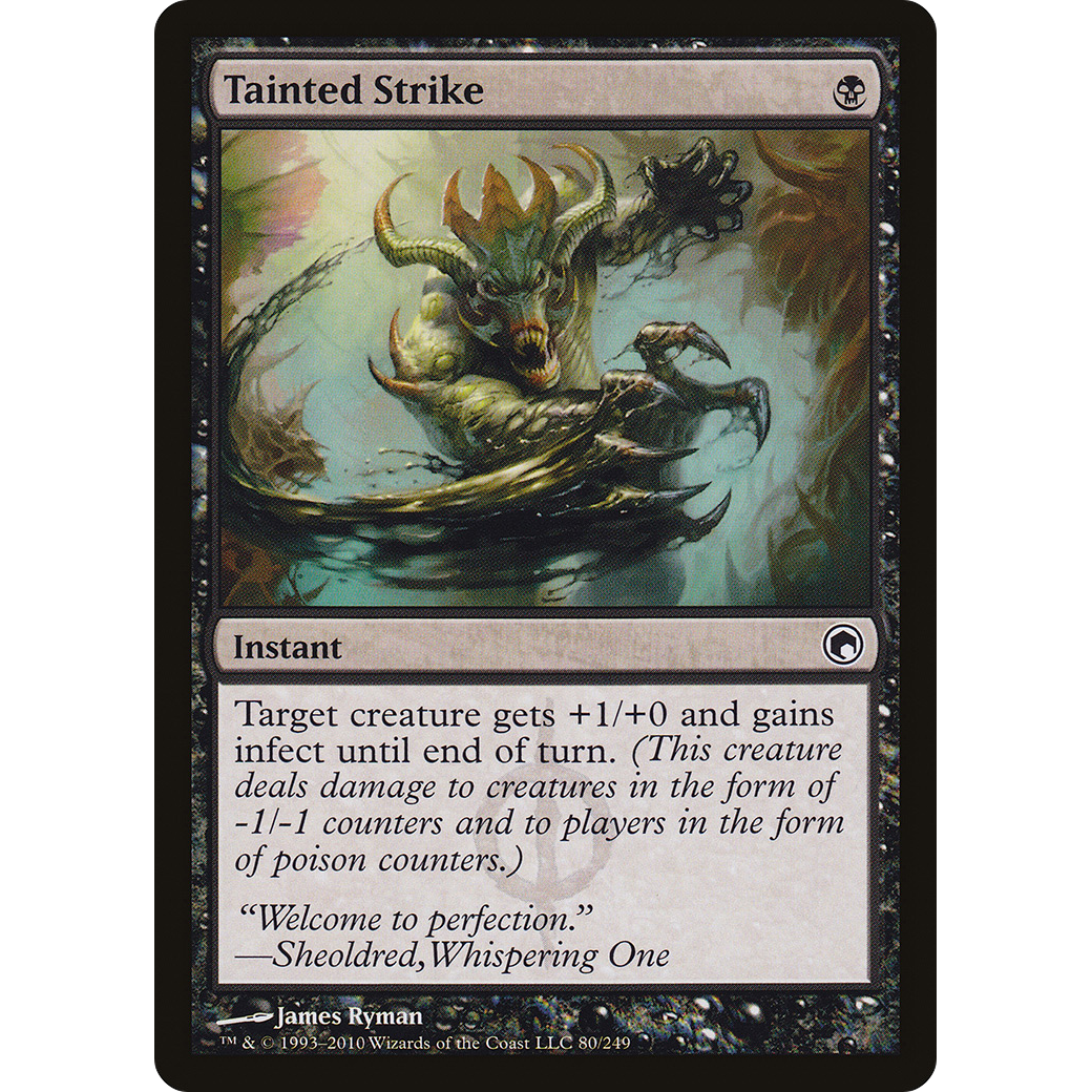 Tainted Strike (SOM-080) - Scars of Mirrodin Foil