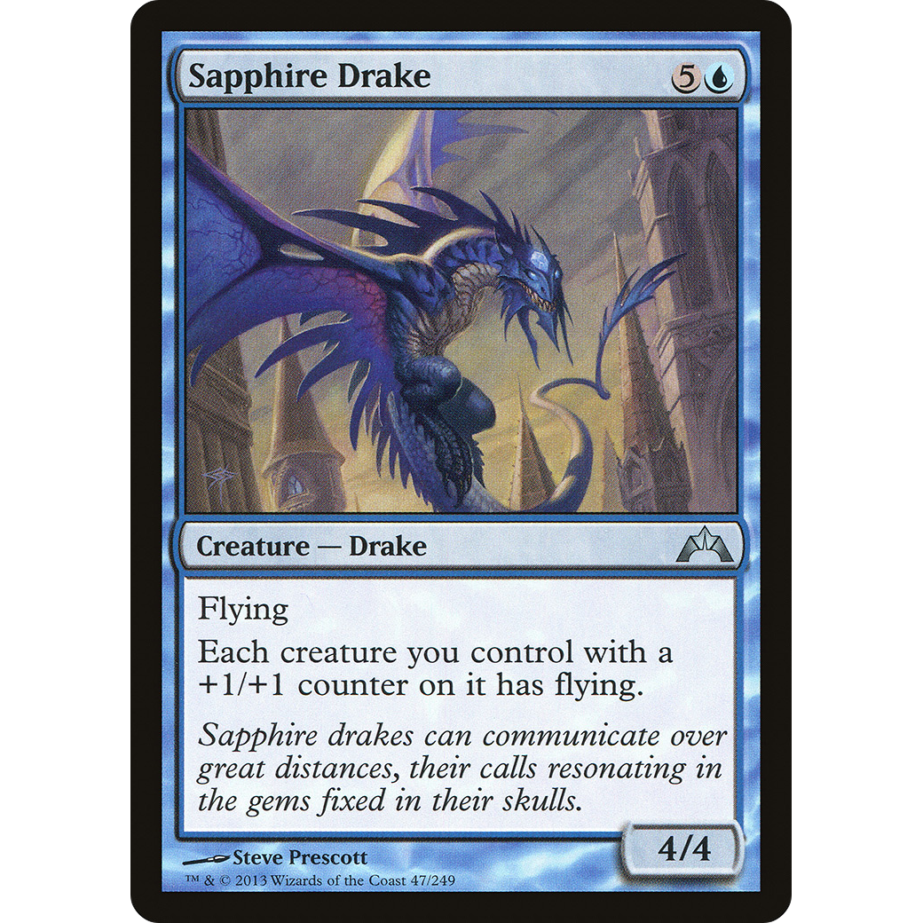Sapphire Drake (GTC-047) - Gatecrash