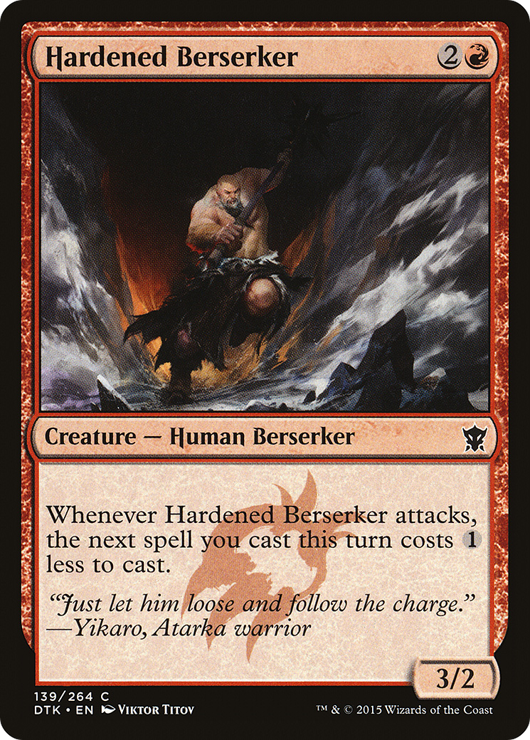 Hardened Berserker (DTK-139) - Dragons of Tarkir Foil