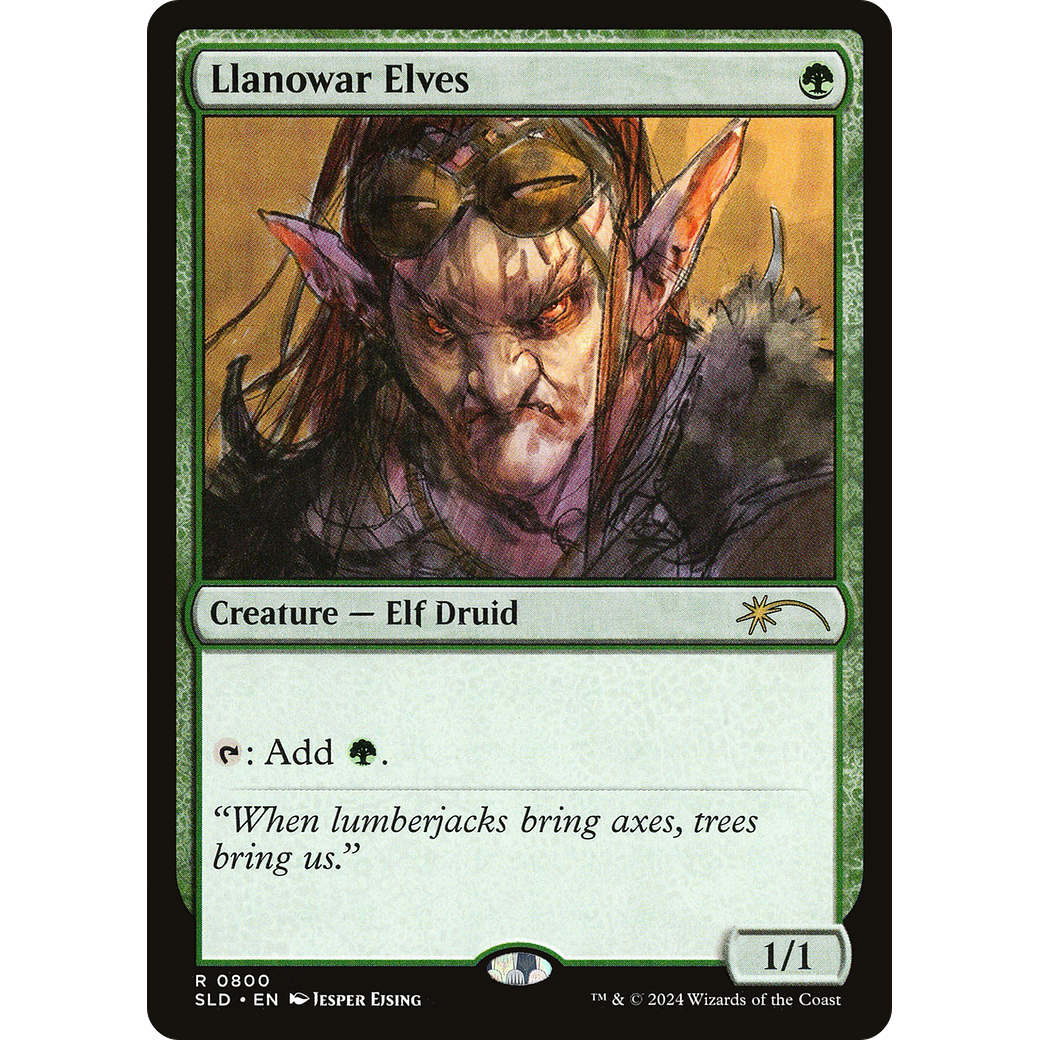 Llanowar Elves (SLD-800) - Secret Lair Drop Foil