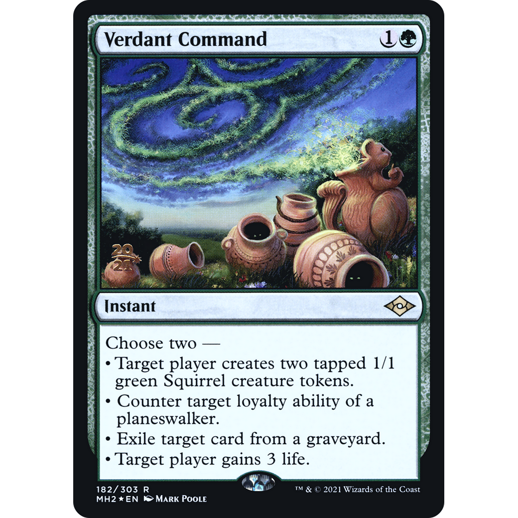 Verdant Command (PRE-182) - Modern Horizons 2 Promos Foil
