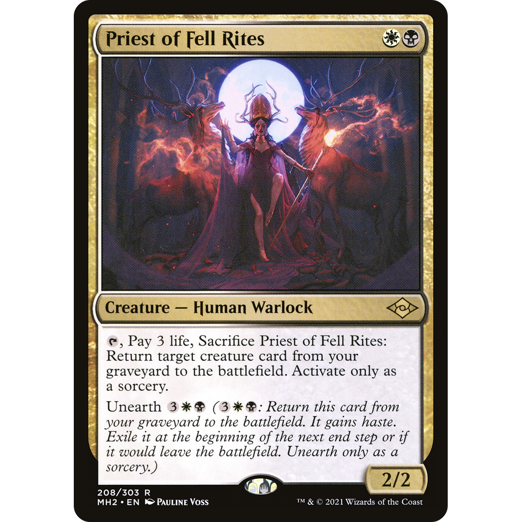 Priest of Fell Rites (MH2-208) - Modern Horizons 2