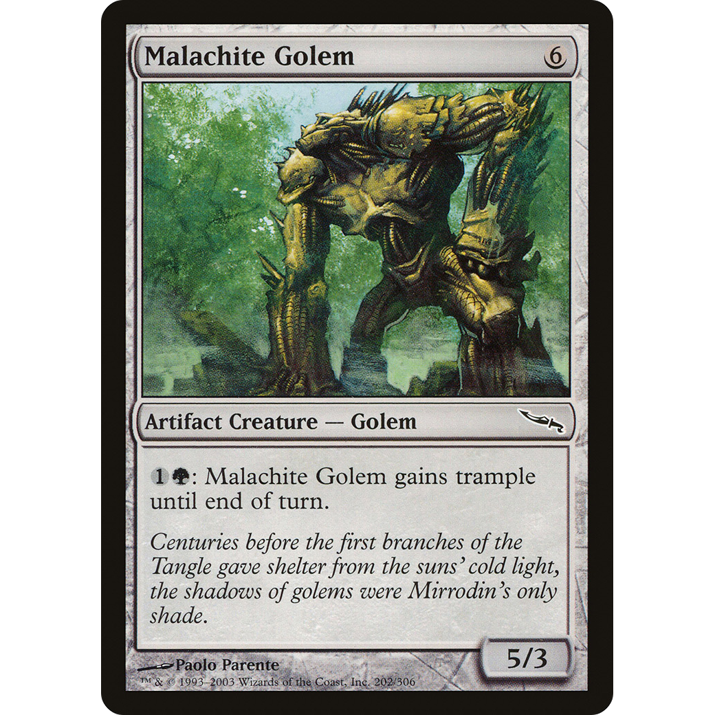 Malachite Golem (MRD-202) - Mirrodin