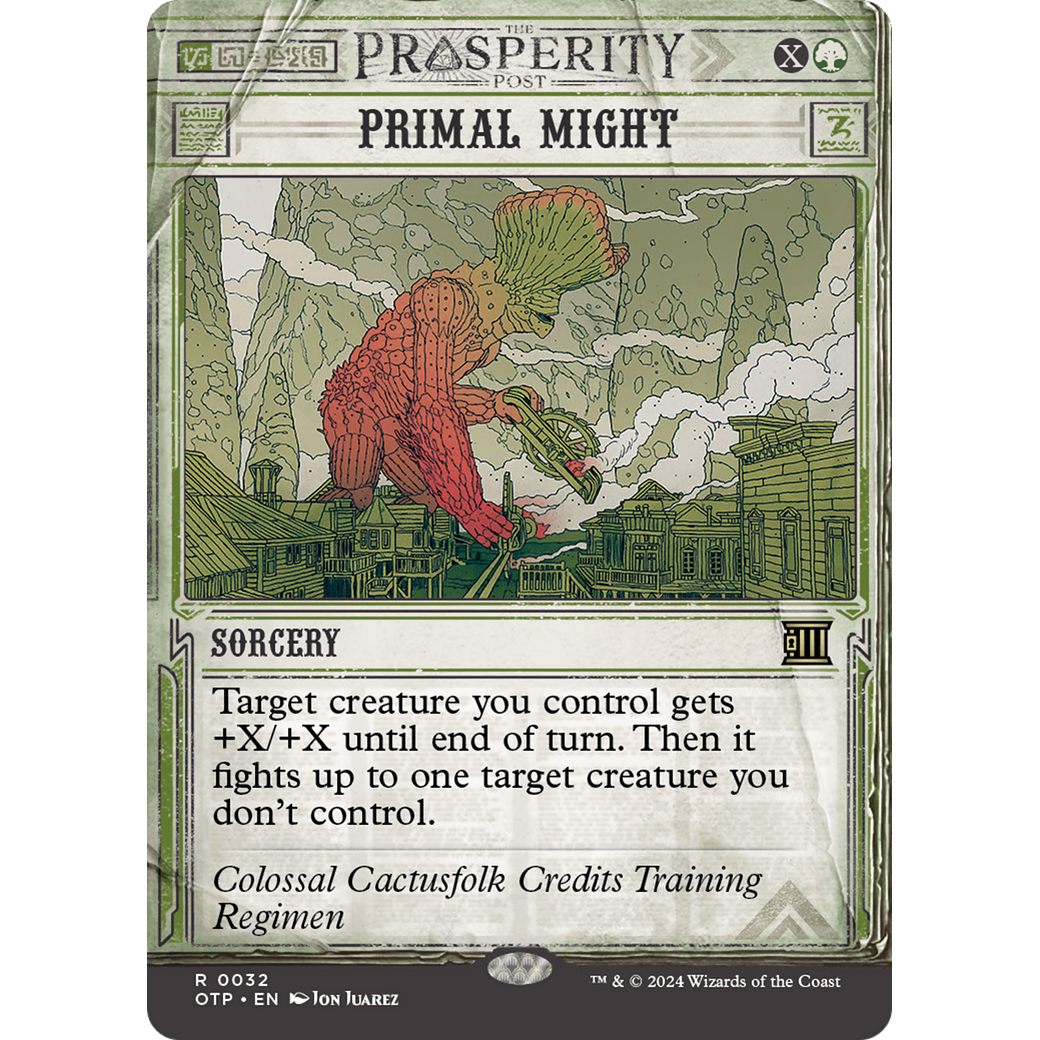 Primal Might (OTP-032) - Breaking News: (Showcase) (Borderless)