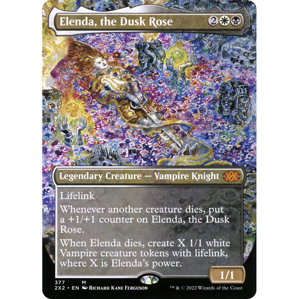 Elenda, the Dusk Rose (Borderless) (2X2-377) - Double Masters 2022 (Borderless)