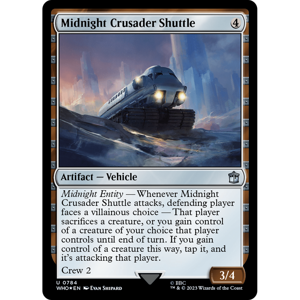 Midnight Crusader Shuttle (Surge Foil) (WHO-784) - Doctor Who Foil