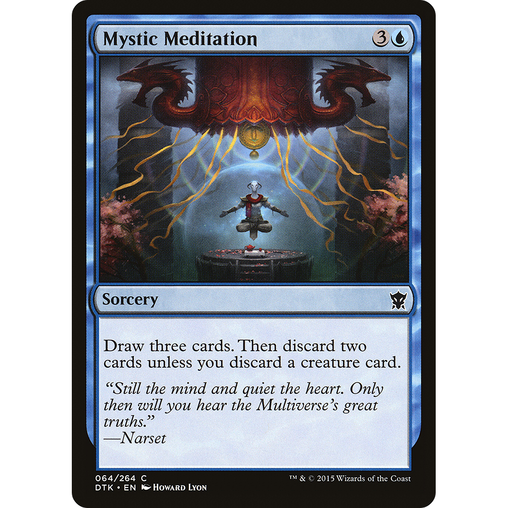 Mystic Meditation (DTK-064) - Dragons of Tarkir Foil