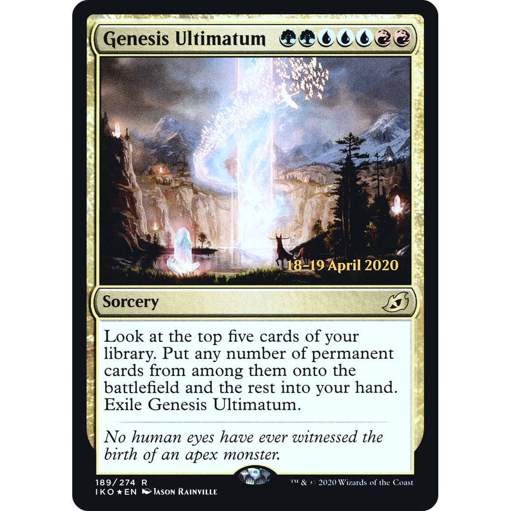 Genesis Ultimatum (PRE-189) - Ikoria: Lair of Behemoths Promos Foil