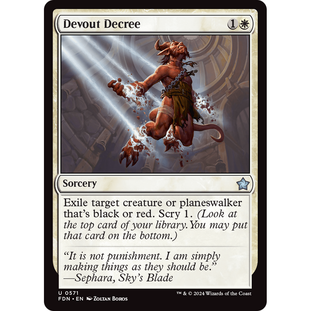 Devout Decree (FDN-571) - Foundations