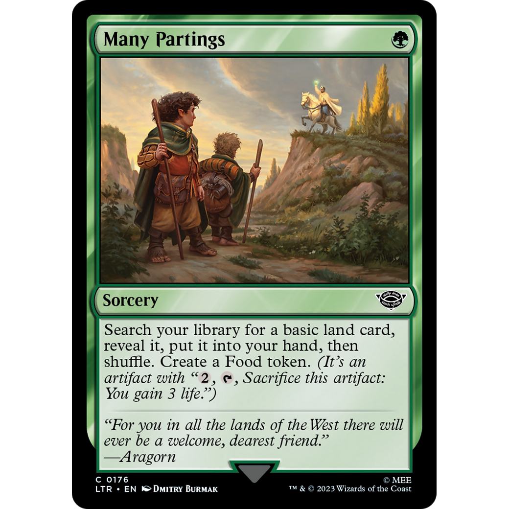 Many Partings (LTR-176) - The Lord of the Rings: Tales of Middle-earth Foil