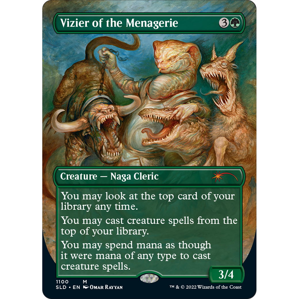 Vizier of the Menagerie (Borderless) (SLD-1100) - Secret Lair Drop (Borderless) Foil