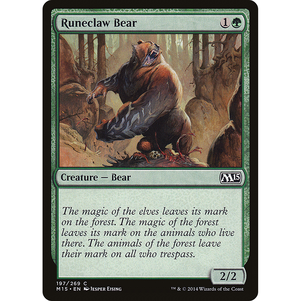 Runeclaw Bear (M15-197) - Magic 2015 Foil
