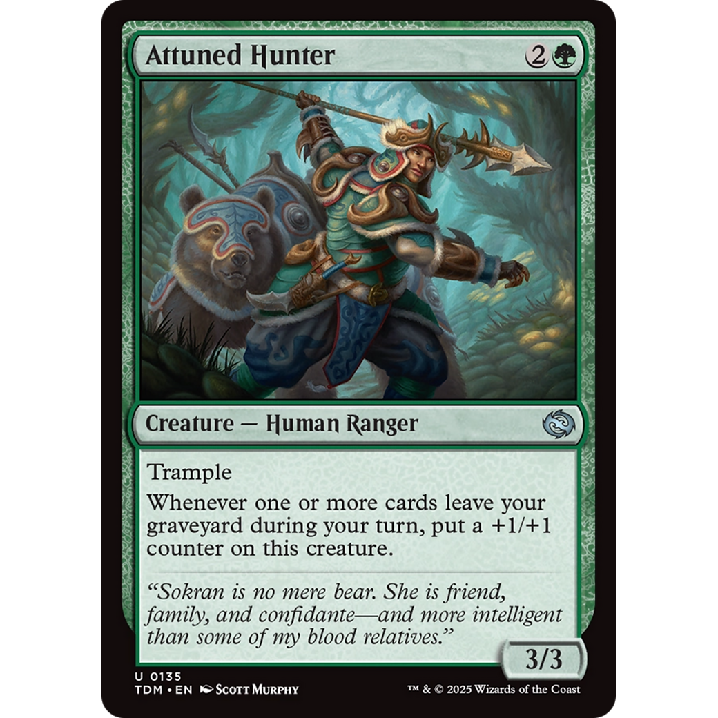 Attuned Hunter (TDM-135) - Tarkir: Dragonstorm Foil