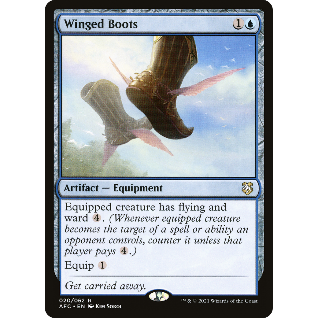 Winged Boots (AFC-020) - Forgotten Realms Commander