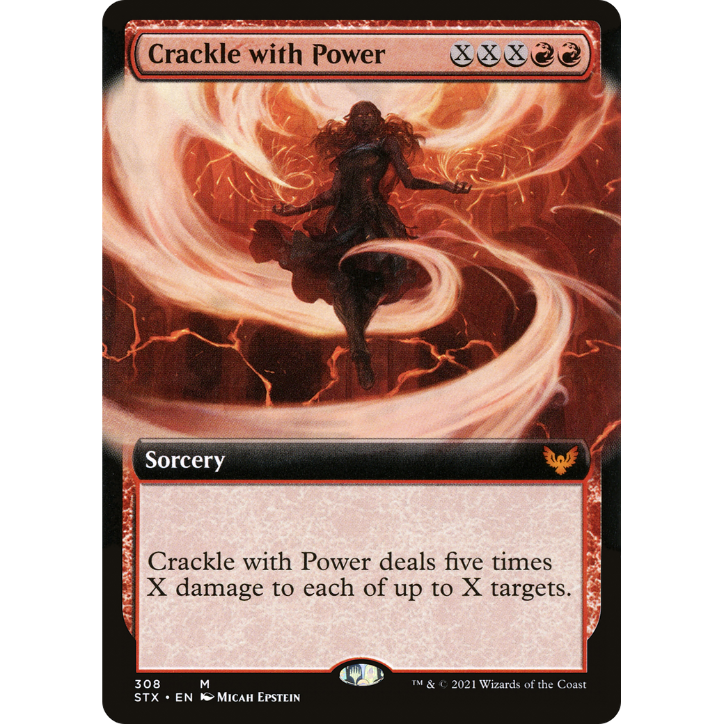 Crackle with Power (Extended Art) (STX-308) - Strixhaven: School of Mages: (Extended Art)