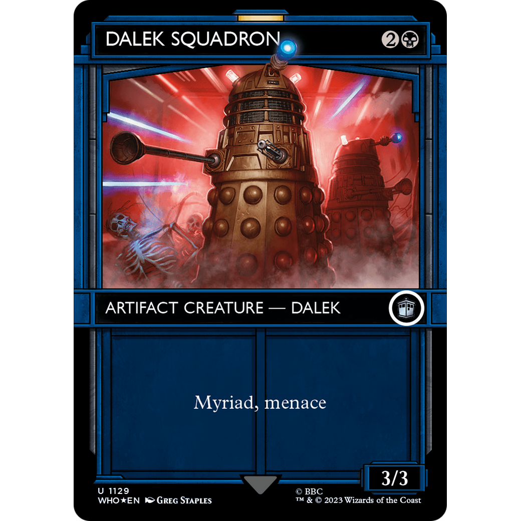 Dalek Squadron (Showcase) (Surge Foil) (WHO-1129) - Doctor Who: (Showcase) (Borderless) Foil