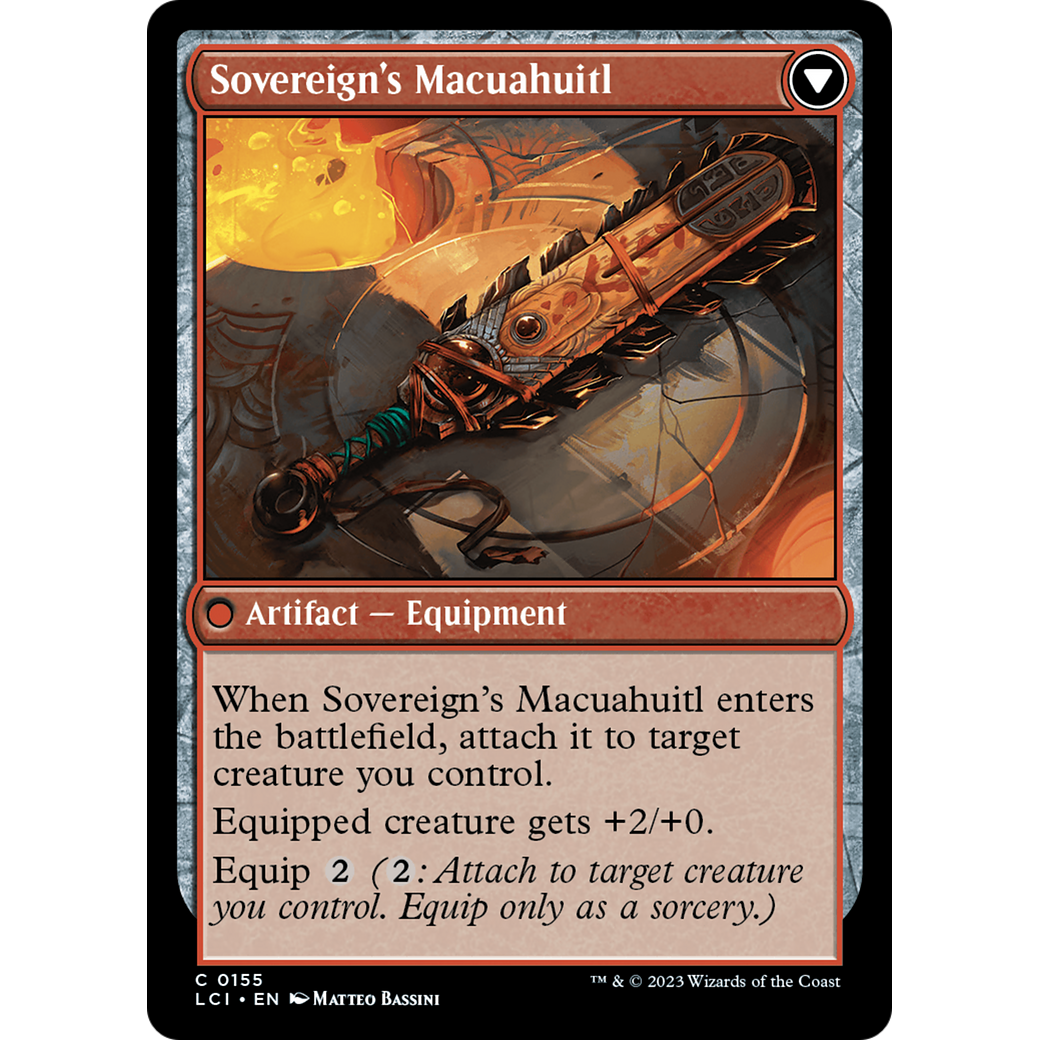 Idol of the Deep King // Sovereign's Macuahuitl (LCI-155) - The Lost Caverns of Ixalan