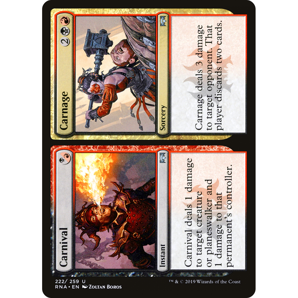 Carnival // Carnage (RNA-222) - Ravnica Allegiance Foil