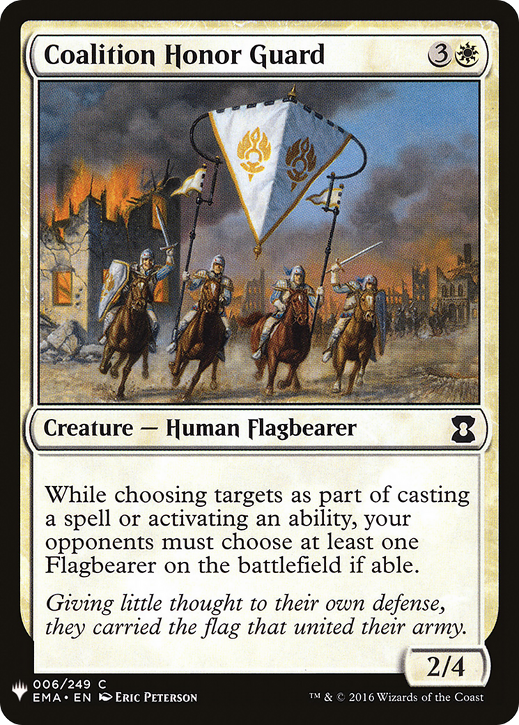 Coalition Honor Guard (LIST-006) - The List