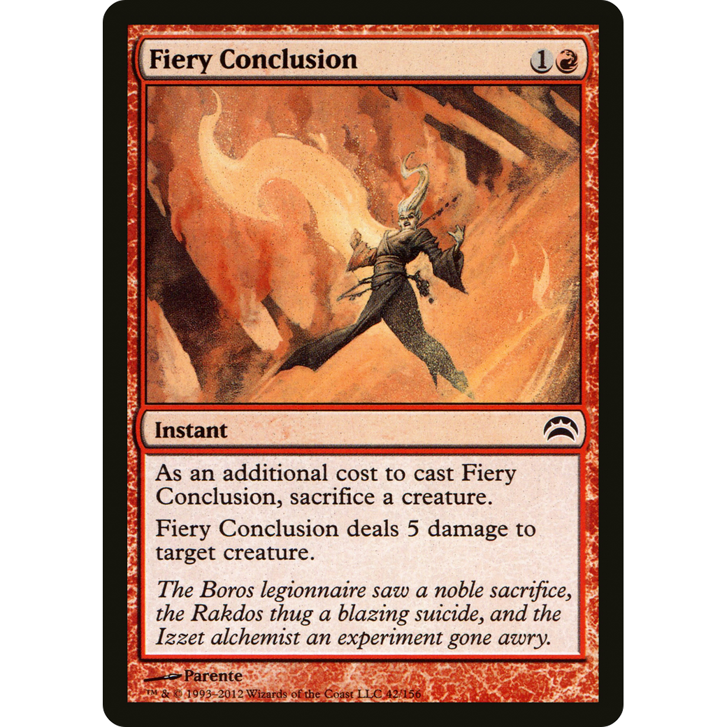 Fiery Conclusion (PC2-042) - Planechase 2012 Foil