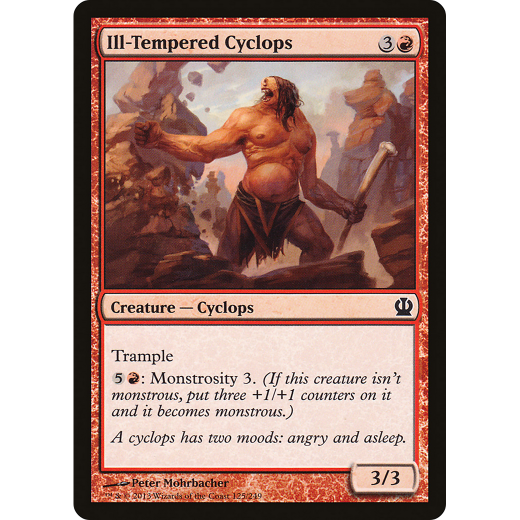 Ill-Tempered Cyclops (THS-125) - Theros Foil