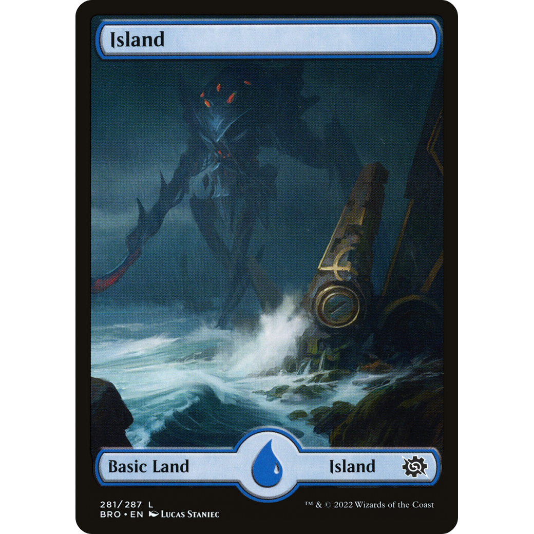Island (281) - Full Art (BRO-281) - The Brothers' War Foil